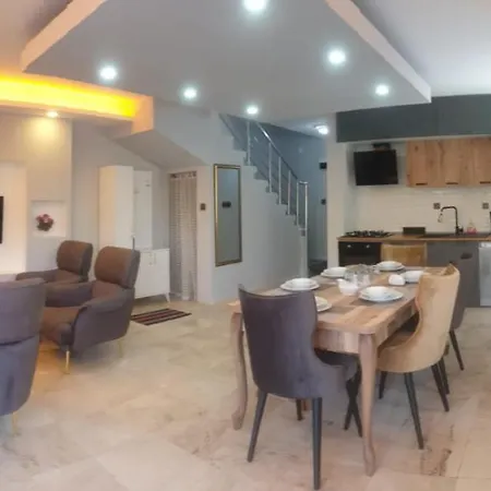 Villa Elit3-14 Beds-7Rooms Full Triplex Villa In Belek With 10Meter Private Pool & Garden Wi-Fi- Full Kitchen & Bed Equipments-New Air Conditions Free Parking *