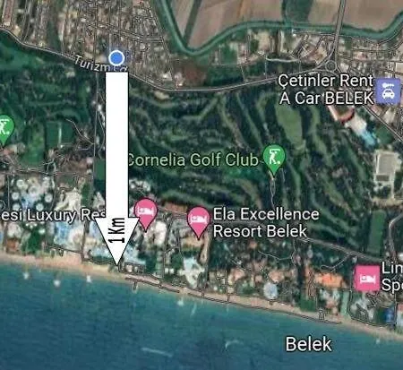 Villa Greenvilla3 Belek-15 Beds-7rooms Full Triplex In With 10meter Private Pool & Garden Wi-fi- Full Kitchen & Bed Equipments-new Air Conditions Free Parking 3shower & Wc